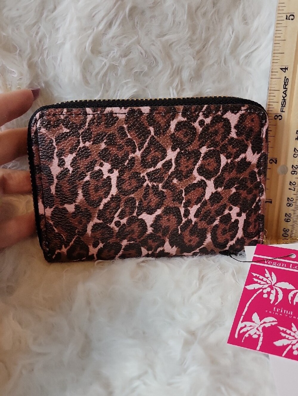 NWT Trina Turk Pink and Black Leopard Wallet with Gift Box - Picture 4 of 13